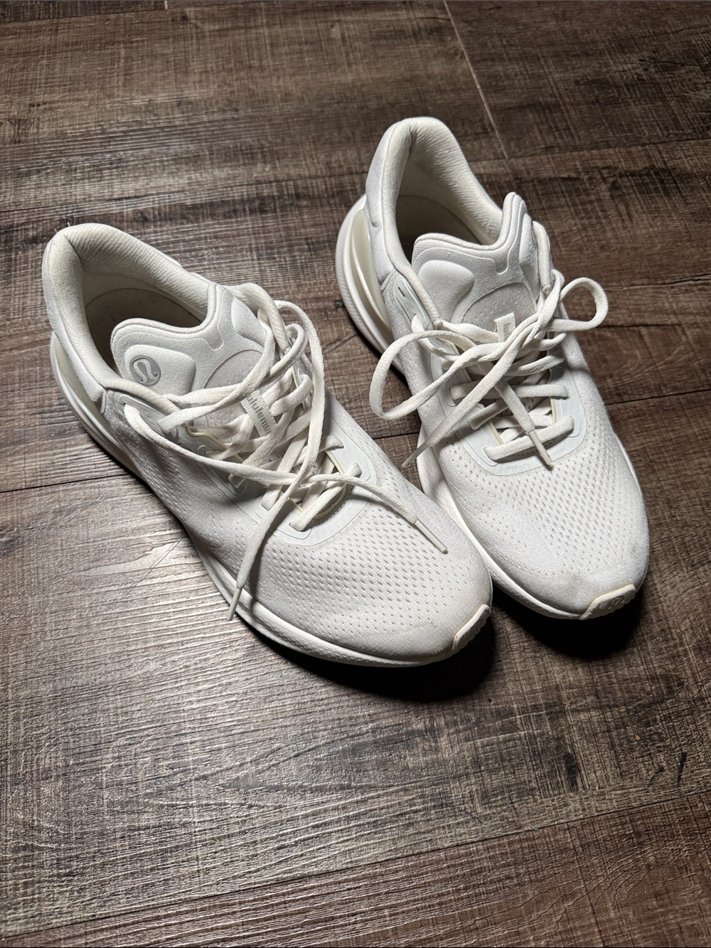 white lululemon Beyondfeel Running Shoes